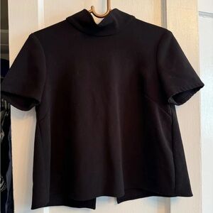 Rachel Comey black cowl neck top, button back